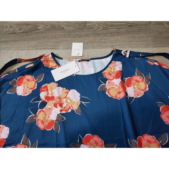 NWT Bloomchick Size 22-24 Floral Lightweight Loose Fitting Top Polyester Cute - Picture 5 of 7